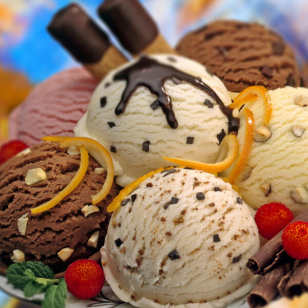 Icecreams ( Pista, ButterScotch,Strawberry,Vanilla)